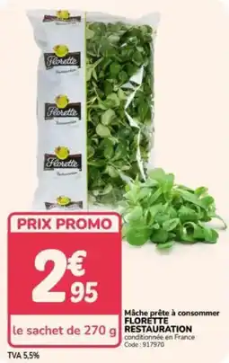 Promocash Mâche prête à consommer florette restauration offre
