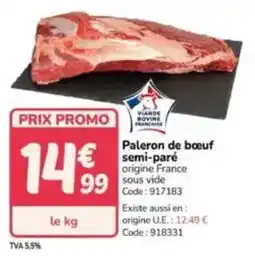 Promocash Paleron de boeuf semi-paré offre