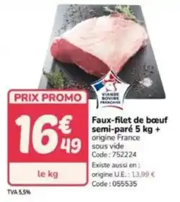 Promocash Faux-filet de bœuf semi-paré offre