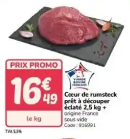 Promocash Coeur de rumsteck prêt à découper éclaté offre