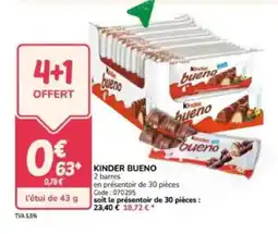 Promocash Kinder bueno offre