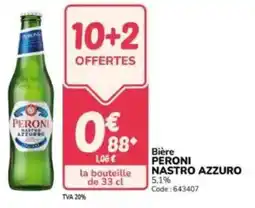 Promocash Bière peroni nastro azzuro offre