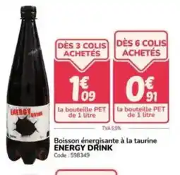 Promocash Boisson énergisante à la taurine energy drink offre