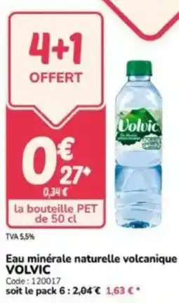 Promocash Eau minérale naturelle volcanique volvic offre
