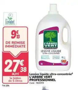 Promocash Lessive liquide ultra-concentrée l'arbre vert professionnel offre
