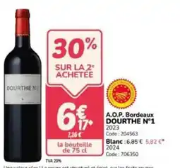 Promocash A.o.p. bordeaux dourthe n°1 offre