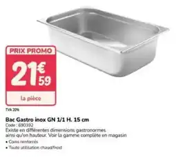 Promocash Bac gastro inox gn offre