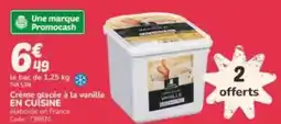 Promocash Crème glacée à la vanille en cuisine offre