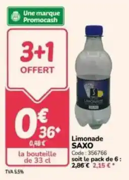 Promocash Limonade saxo offre