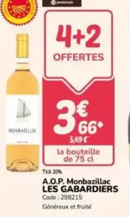 Promocash A.o.p. monbazillac les gabardiers offre