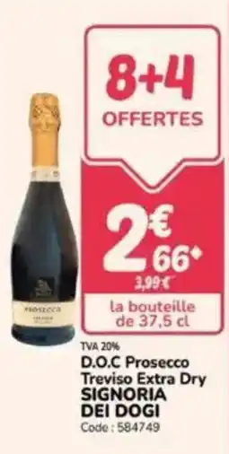 Promocash D.o.c prosecco treviso extra dry signoria dei dogi offre