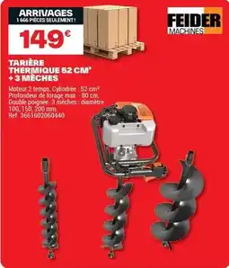 Brico Dépôt Feider - tariere thermique 52 cm offre