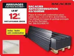 Brico Dépôt Dim - bac acier anticondensation 63/100eme offre