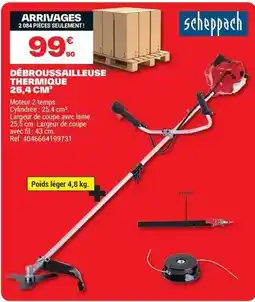 Brico Dépôt Scheppach - debroussailleuse thermique offre