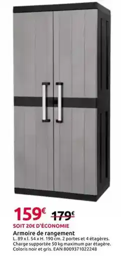 Mr Bricolage Armoire de rangement offre