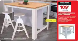 Brico Dépôt Dim - lot de cuisine blanc avec étagères offre