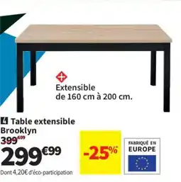 Conforama Table extensible Brooklyn offre
