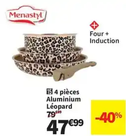 Conforama 4 pièces Aluminium Léopard offre