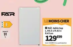 Conforama Réf. table top offre