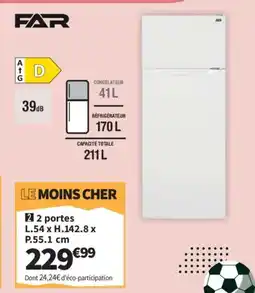 Conforama 2 portes offre