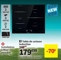 Conforama Table de cuisson induction offre
