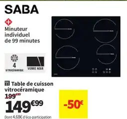 Conforama Table de cuisson vitrocéramique offre