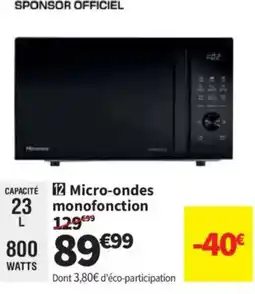 Conforama Micro-ondes monofonction offre