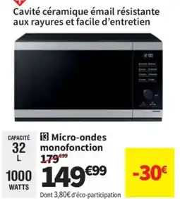 Conforama Micro-ondes monofonction offre