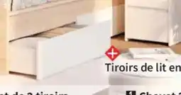 Conforama Lot de 2 tiroirs mosaic offre