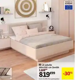 Conforama Lit adulte Zenith offre