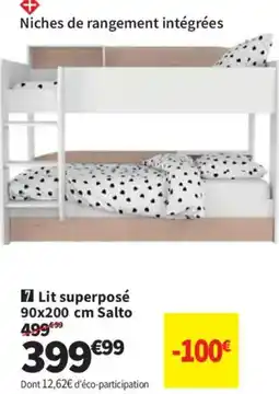 Conforama Lit superposé salto offre