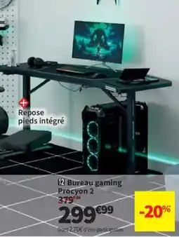 Conforama Bureau gaming Procyon 2 offre