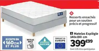 Conforama Matelas Espiègle offre