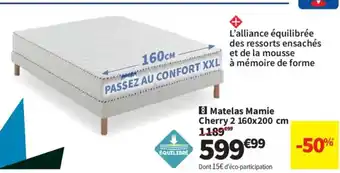 Conforama Matelas Mamie Cherry 2 offre