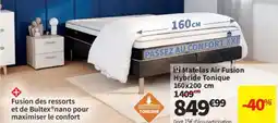 Conforama Matelas air fusion hybride tonique offre
