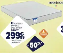 Conforama MATELAS SUPER 2 offre