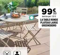 Centrakor LA TABLE RONDE PLATEAU LARGE GREENSBORO offre