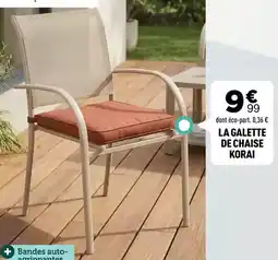 Centrakor LA GALETTE DE CHAISE KORAI offre