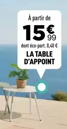 Centrakor LA TABLE D'APPOINT offre