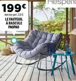 Centrakor LE FAUTEUIL À BASCULE PAOPAO offre