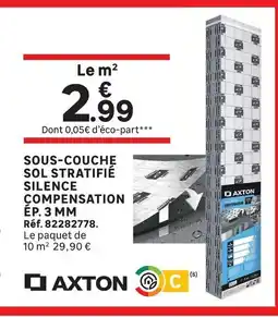 Leroy Merlin Axton Sous-couche sol stratifié silence compensation offre