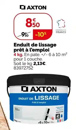 Weldom Axton Enduit de lissage prêt à l'emploi offre