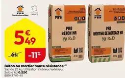 Weldom Béton ou mortier haute résistance offre