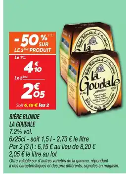 Netto LA GOUDALE Bière blonde offre