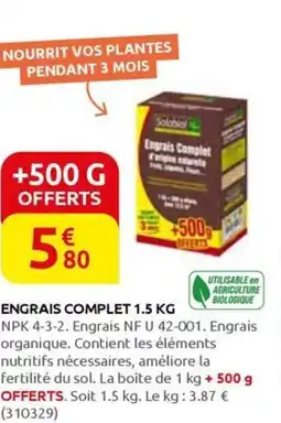 Rural Master ENGRAIS COMPLET offre