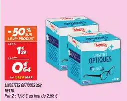 Netto NETTO Lingettes optiques x52 offre