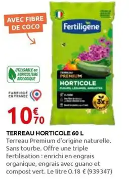 Rural Master TERREAU HORTICOLE offre