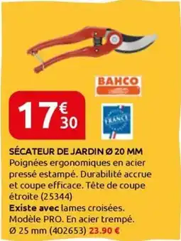 Rural Master SÉCATEUR DE JARDIN offre