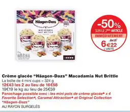 Monoprix HÄAGEN-DAZS Crème glacée Macadamia Nut Brittle offre