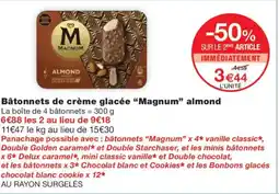 Monoprix MAGNUM Bâtonnets de crème glacée almond offre